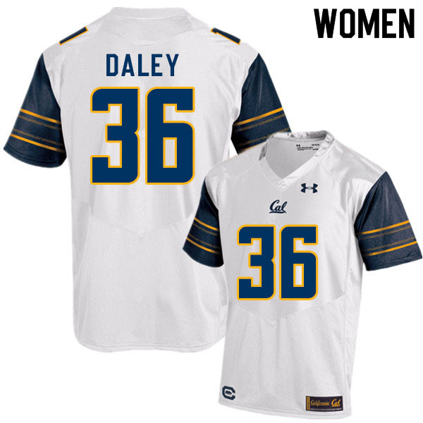 Women #36 Grant Daley Cal Bears College Football Jerseys Sale-White